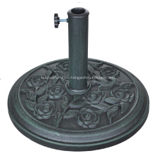 Garden Resin Unique Rose Design Umbrella Base